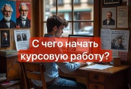 ?С чего начать курсовую работу: пошаговый план для студента-первокурсника?